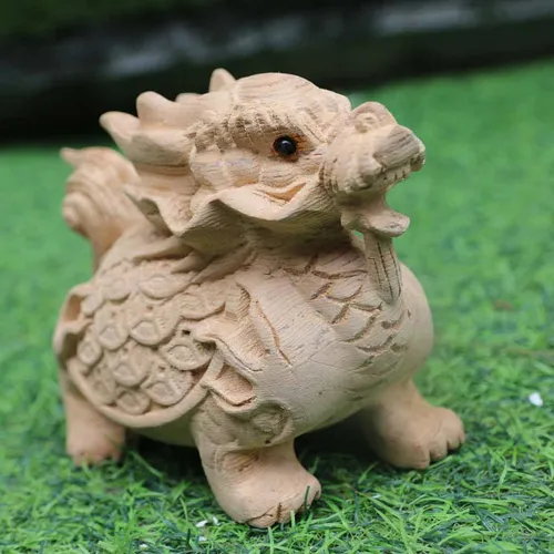 Long Quy nhỏ để xe gỗ ngọc am
