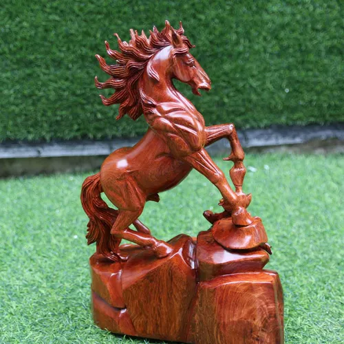 Ngựa nhỏ đứng thong dong gỗ hương