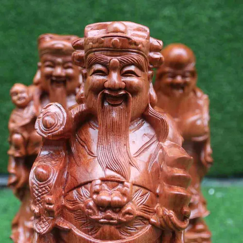 Tượng Phúc Lộc Thọ đầu to cao 50cm