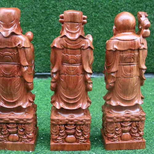 Tượng Phúc Lộc Thọ đầu to cao 50cm