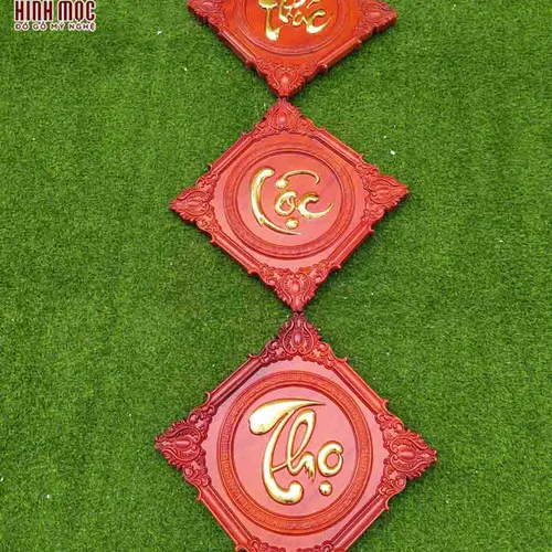 Tranh 3 chữ Phước Lộc Thọ 45cm