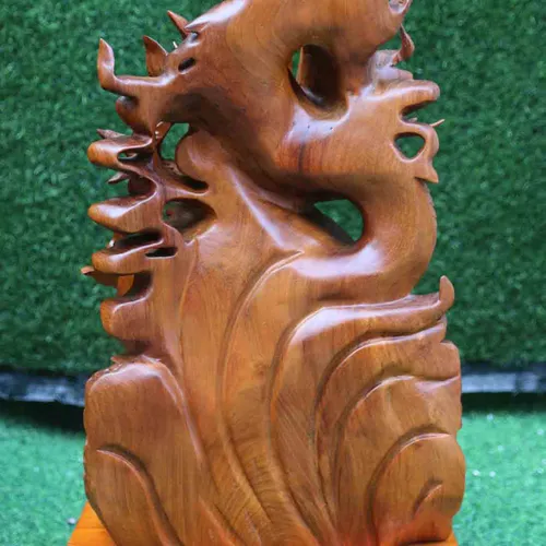 Rồng phong thủy gỗ hương