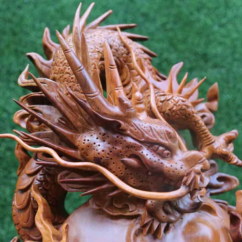 Rồng phong thủy gỗ hương
