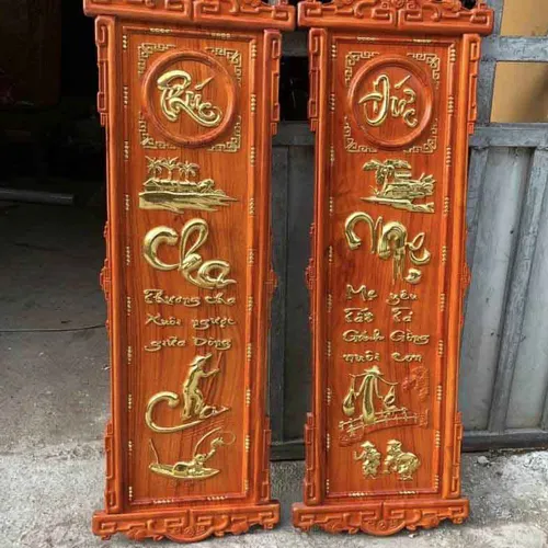 Tranh cha mẹ khung triện