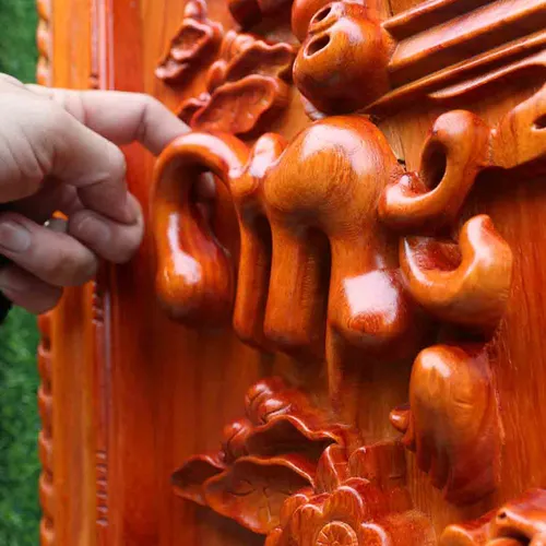 Tranh gỗ chữ cha mẹ dày 4cm mẫu mới
