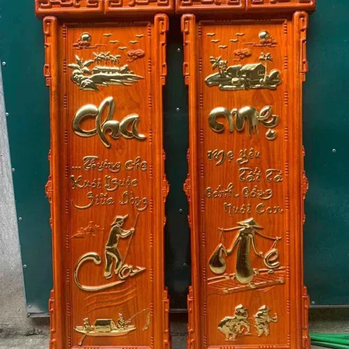 Tranh cha mẹ khung triện