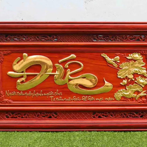 Tranh gỗ chữ Đức