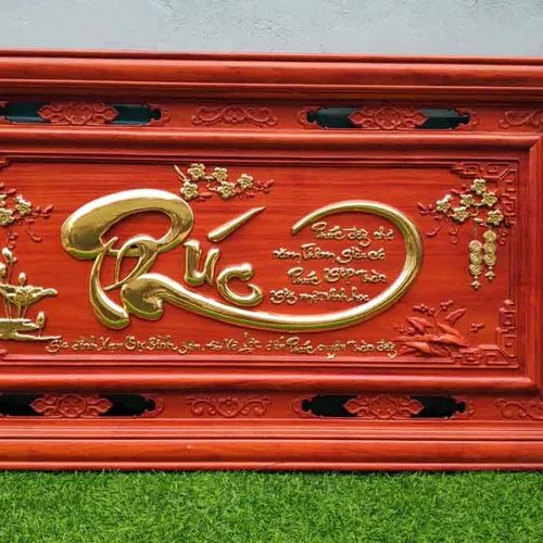 Tranh gỗ chữ Phúc