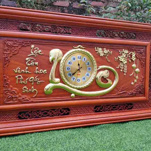 Tranh đồng hồ chữ Lộc cỡ lớn 1,27m