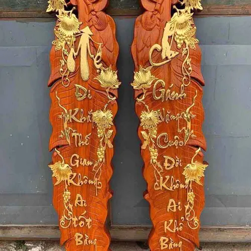 Câu đối lá chuối cha mẹ