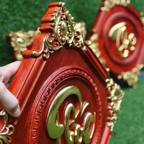 Tranh gỗ Phúc Lộc Thọ vuông 35cm