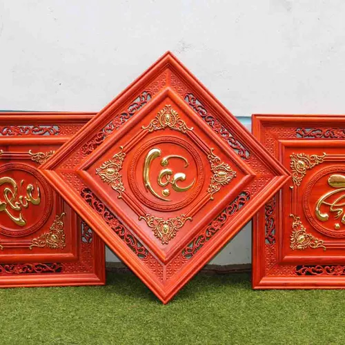 Tranh Phúc Lộc Thọ vuông 61cm