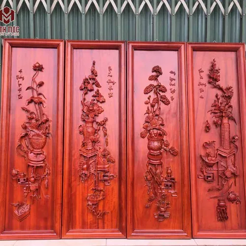 Tranh gỗ tứ bình