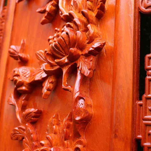 Tranh tứ quý đục kênh bong