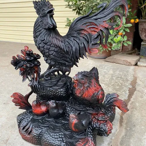 Ổ gà gỗ trắc cao 50cm