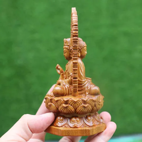 Tượng Phật 2 mặt để xe ô tô