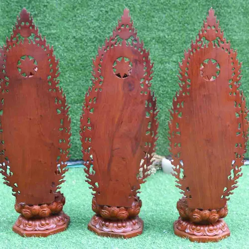 Bộ Tây Phương Tam Thánh cao 60cm gỗ hương