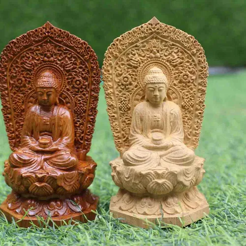 Tượng Phật 2 mặt để xe ô tô