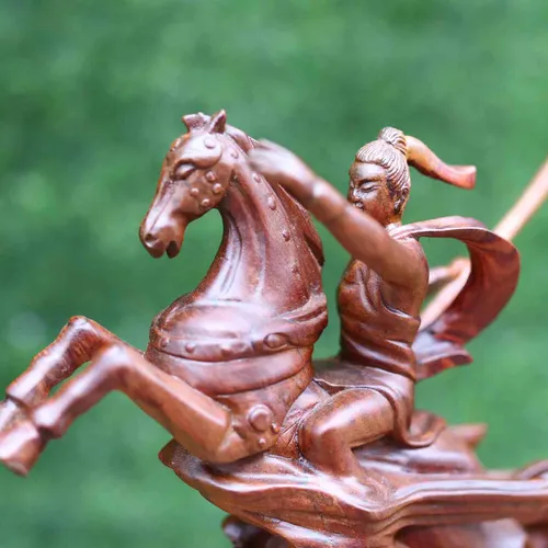 Tượng gỗ Thánh Gióng cao 30cm