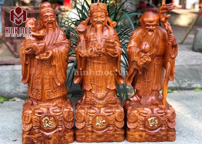 tượng gỗ phúc lộc thọ 4 tượng gỗ phúc lộc thọ 4