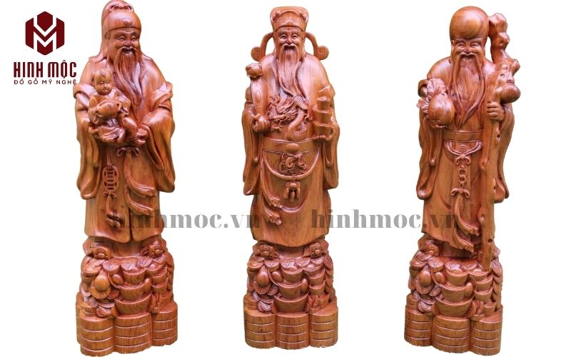 tượng ông Lộc được thờ chung trong bộ tam đa phúc lộc thọ tượng ông Lộc được thờ chung trong bộ tam đa phúc lộc thọ