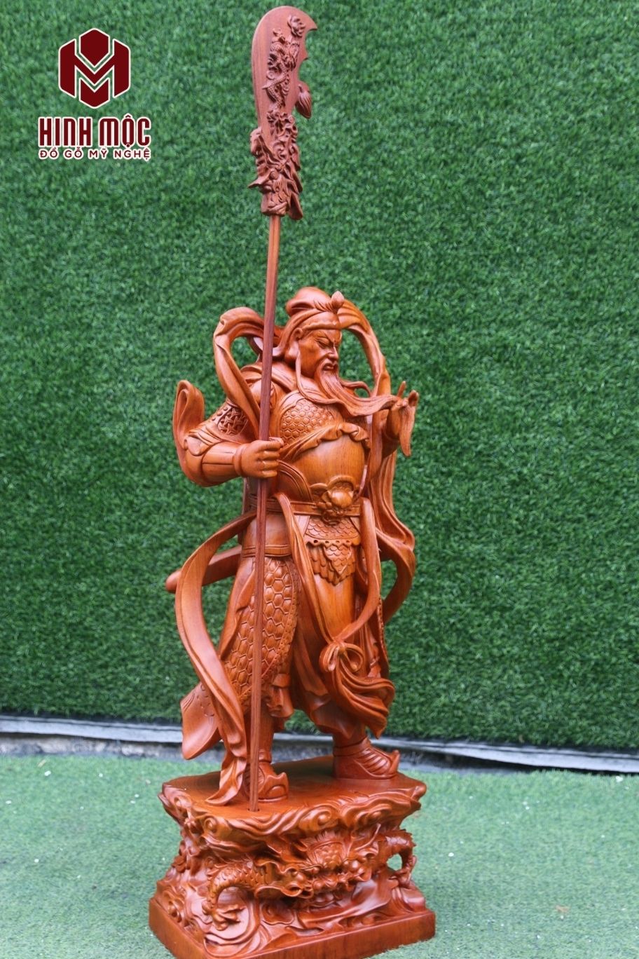 Tượng Quan công hộ pháp gỗ hương đẹp Tượng Quan công hộ pháp gỗ hương đẹp