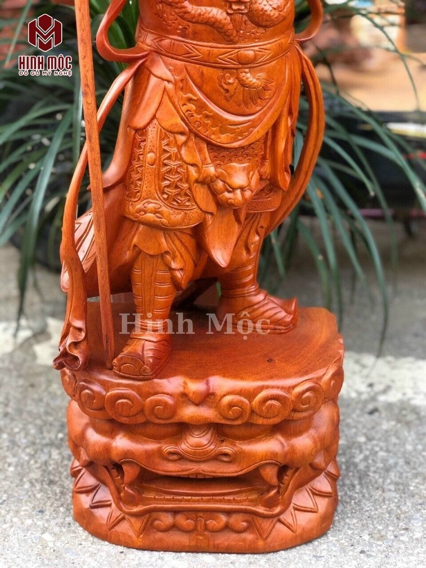tượng Quan Văn Trường trấn ải gỗ hương đế hổ phù tượng Quan Văn Trường trấn ải gỗ hương đế hổ phù