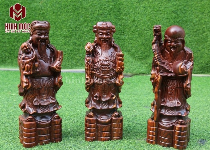 tượng tam đa gỗ trắc dây cao 40cm 1 tượng tam đa gỗ trắc dây cao 40cm 1