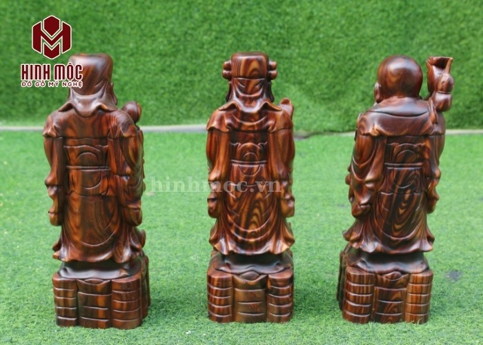 tượng tam đa gỗ trắc dây cao 40cm 2 tượng tam đa gỗ trắc dây cao 40cm 2