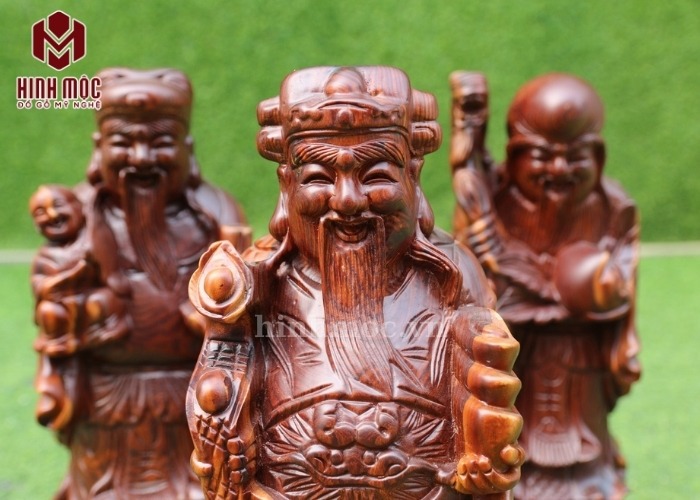 tượng tam đa gỗ trắc dây cao 40cm 4 tượng tam đa gỗ trắc dây cao 40cm 4