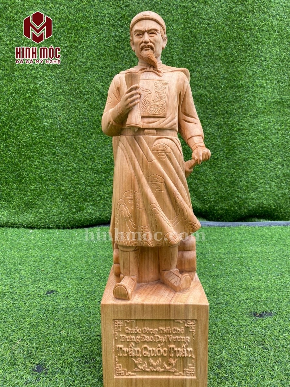 tượng Trần Hưng Đạo gỗ ngọc am 2 tượng Trần Hưng Đạo gỗ ngọc am 2