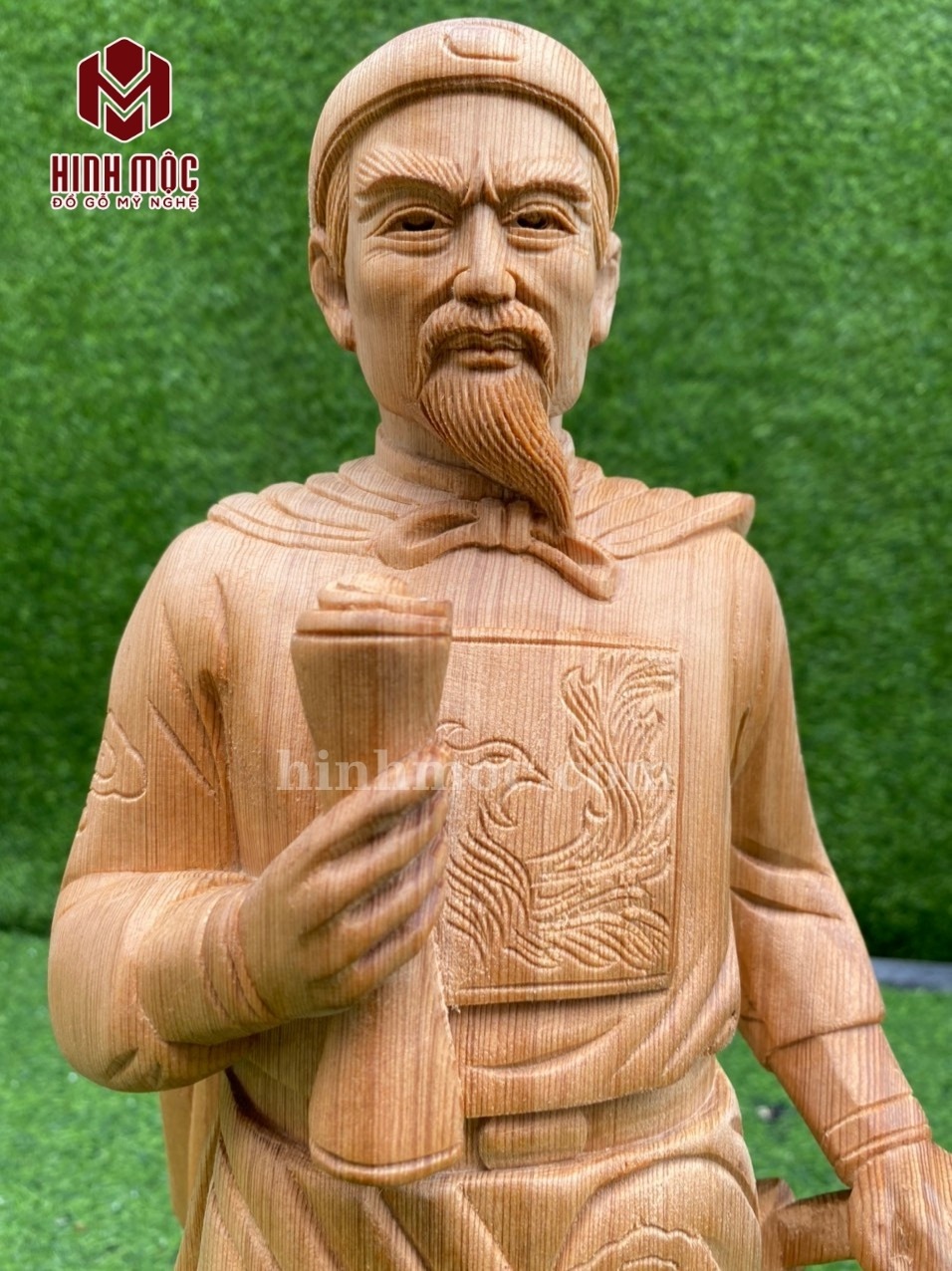 tượng Trần Hưng Đạo gỗ ngọc am 4 tượng Trần Hưng Đạo gỗ ngọc am 4