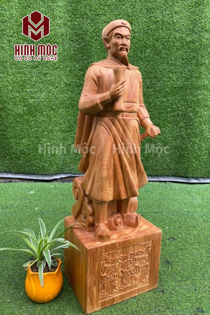 Tượng Trần Quốc Tuấn gỗ ngọc am Tượng Trần Quốc Tuấn gỗ ngọc am