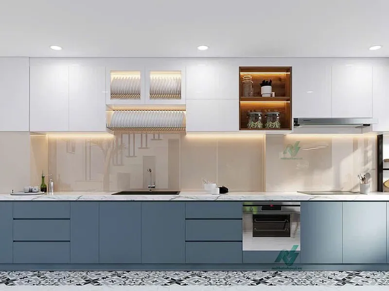 Tủ Bếp Chữ I Đơn Giản Đẹp