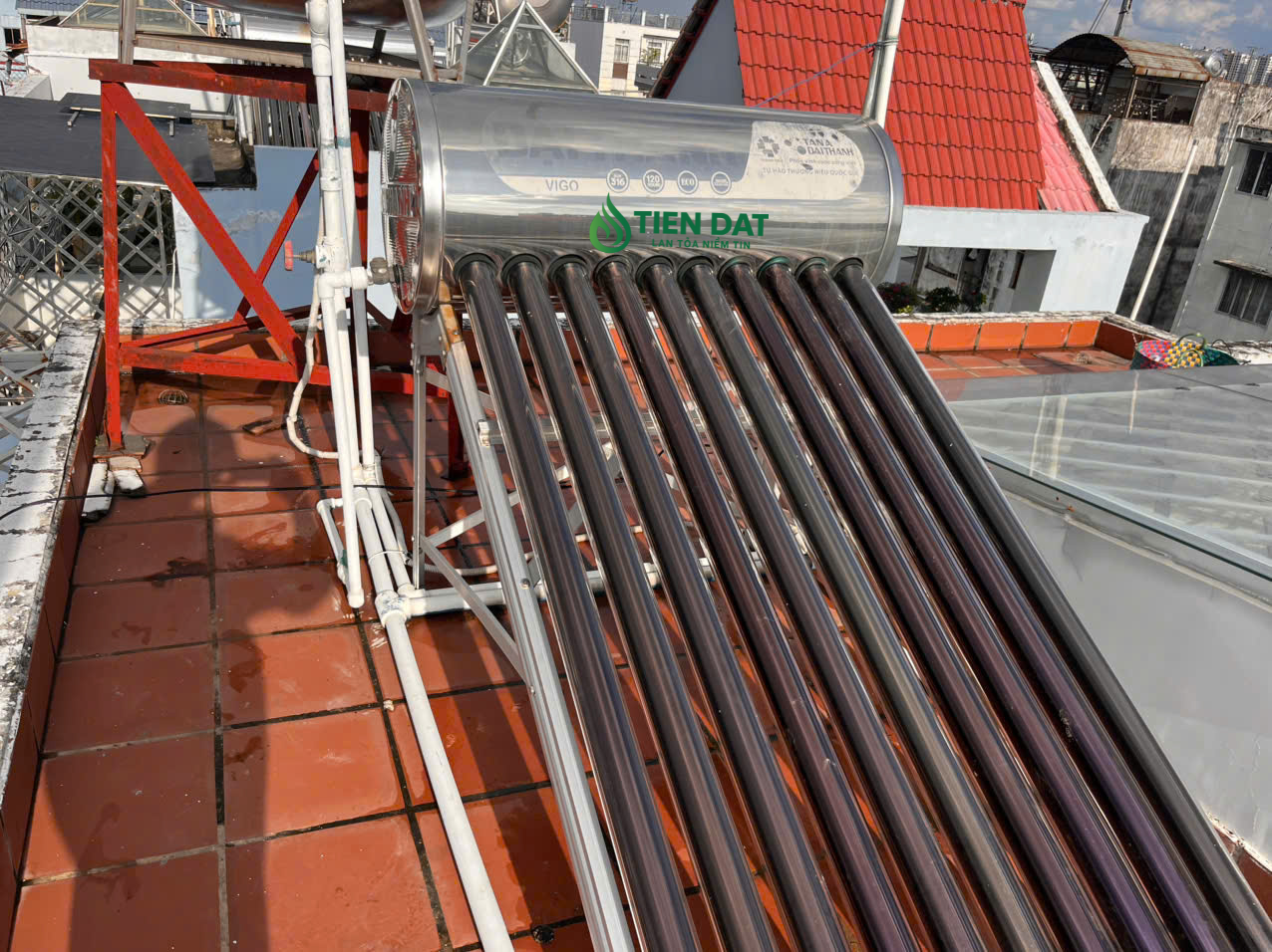 Công trình thực tế thay ống thủy tinh Công trình thực tế thay ống thủy tinh