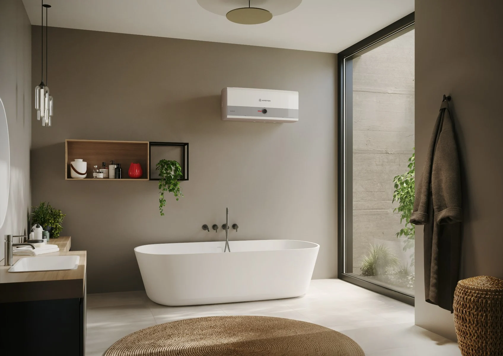 Bình nóng lạnh gián tiếp ARISTON SLIM3 R 20 Bình nóng lạnh gián tiếp ARISTON SLIM3 R 20