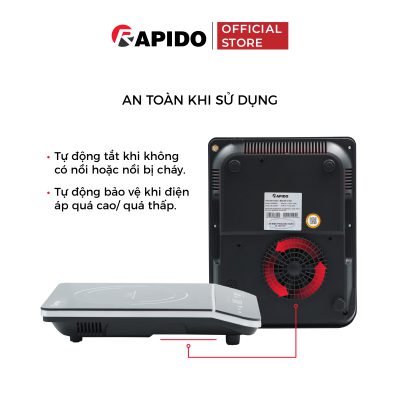 Bếp từ đơn Rapido RI2000ES Bếp từ đơn Rapido RI2000ES