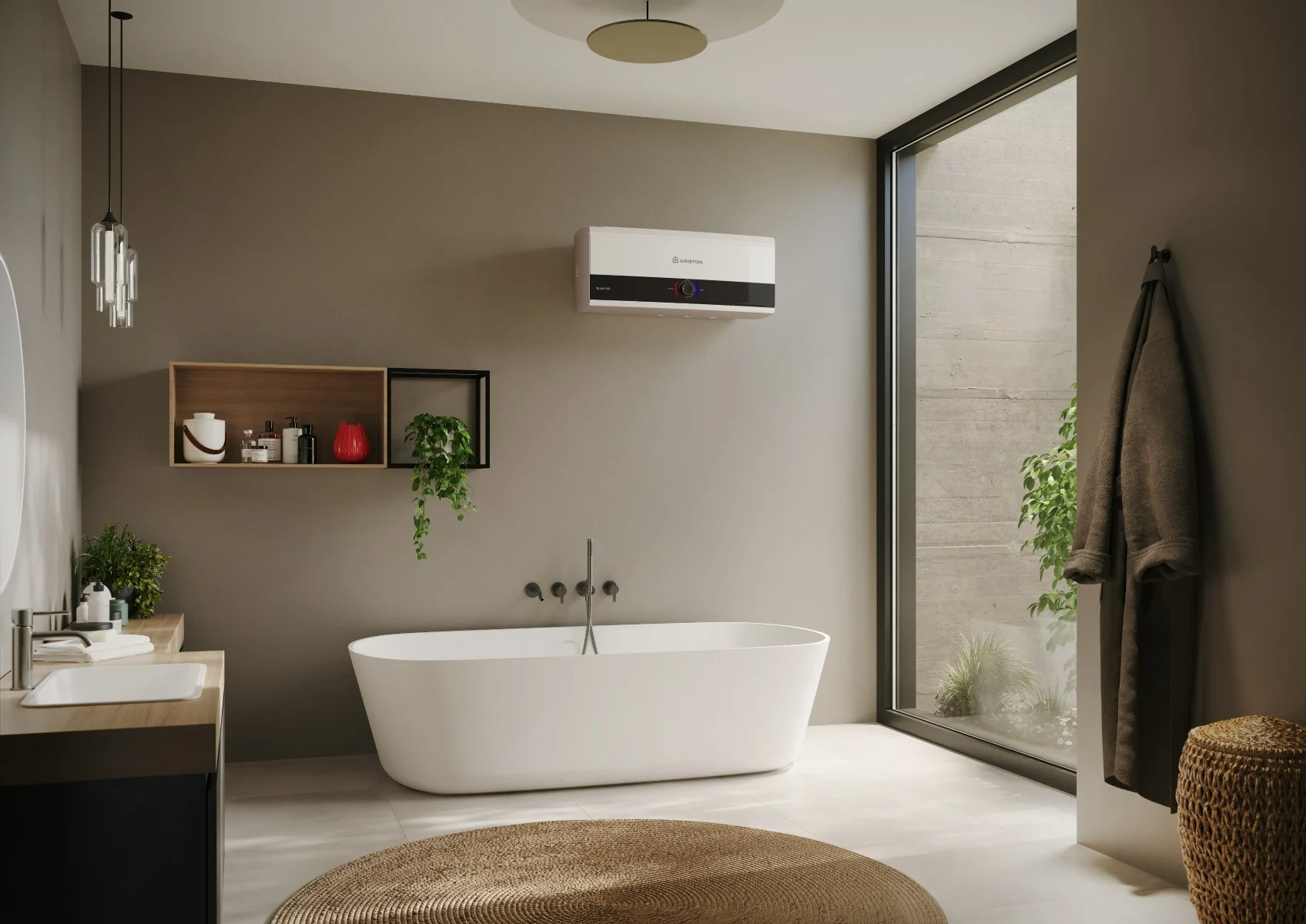 Bình nóng lạnh gián tiếp ARISTON SLIM3 RS 20 Bình nóng lạnh gián tiếp ARISTON SLIM3 RS 20