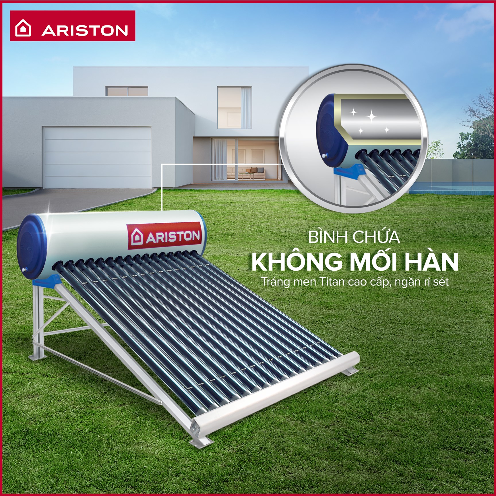 bình nước năng lượng mặt trời Ariston bình nước năng lượng mặt trời Ariston