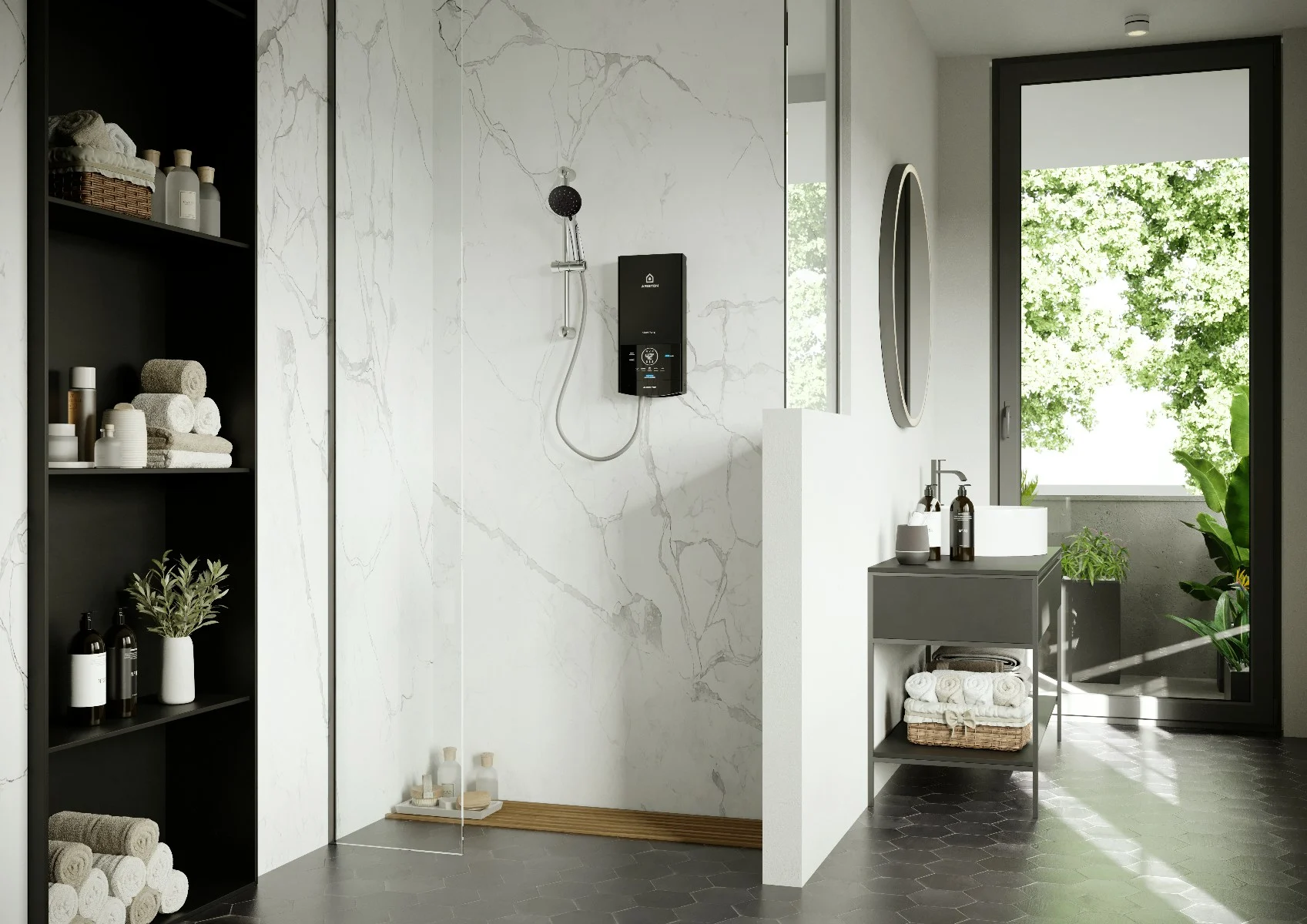 Bình nước nóng trực tiếp Ariston VR-M4522EP-BL-EMC Bình nước nóng trực tiếp Ariston VR-M4522EP-BL-EMC