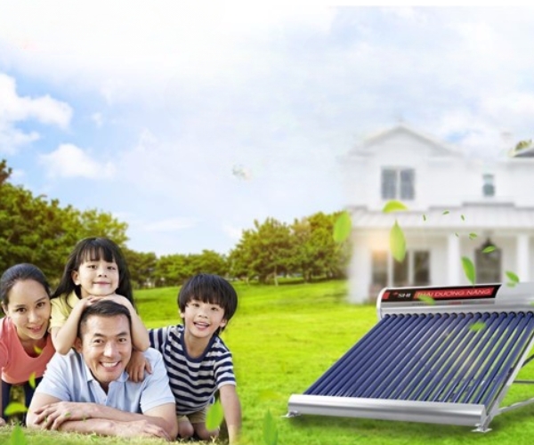 dung tích bình thái dương năng cho gia đình