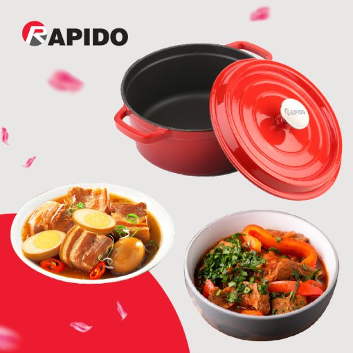 Bộ nồi gang Đức tráng men RK202224 Bộ nồi gang Đức tráng men RK202224