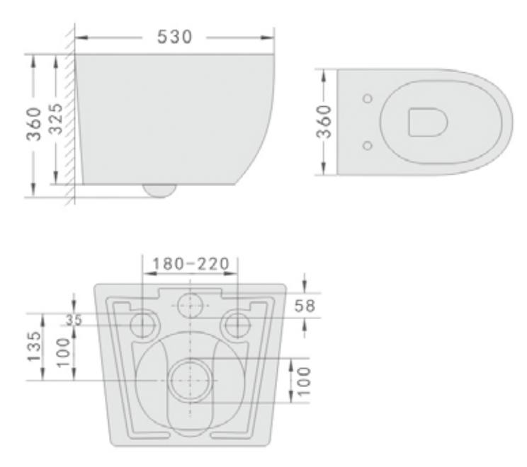 Bồn cầu Hwata 1 khối HT-3015 Bồn cầu Hwata 1 khối HT-3015