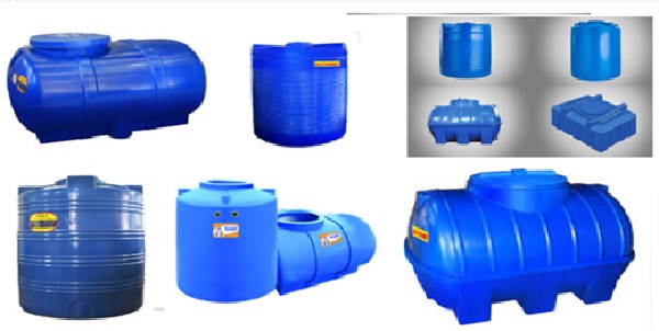 Bồn nhựa chứa nước với nhiều kiểu dáng khác nhau