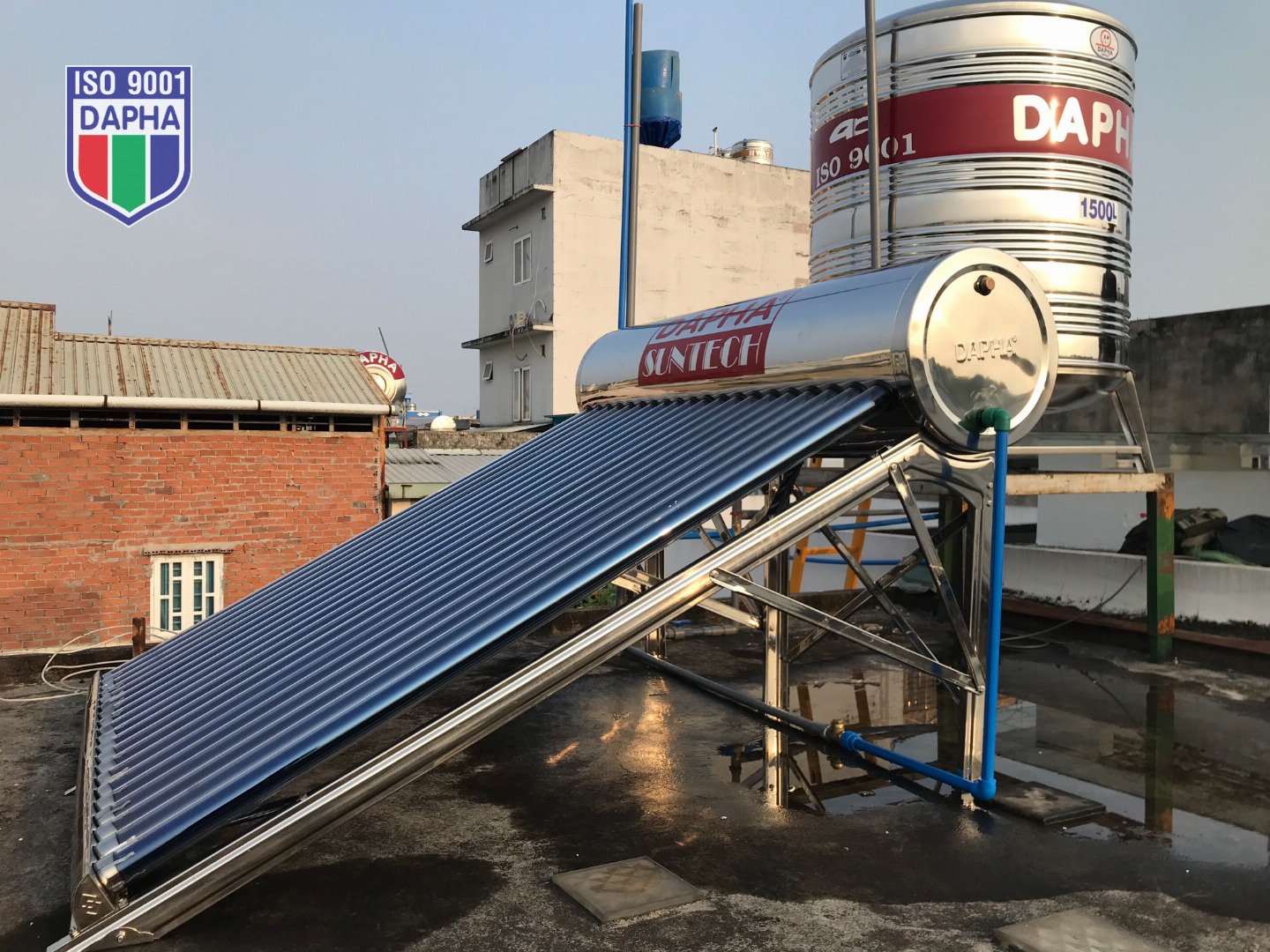 Bồn nước inox Dapha nội địa 2000L đứng Bồn nước inox Dapha nội địa 2000L đứng
