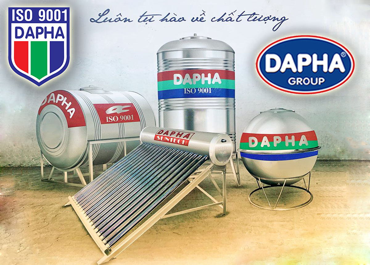 Bồn nước inox Dapha Bồn nước inox Dapha