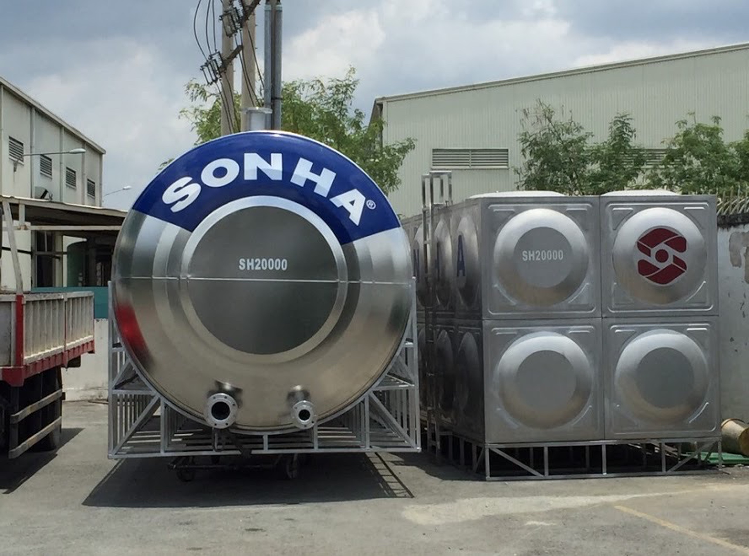 Bồn nước inox Sơn Hà Bồn nước inox Sơn Hà