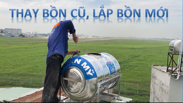 Bồn nước Inox Toàn Mỹ 1000L nằm Bồn nước Inox Toàn Mỹ 1000L nằm