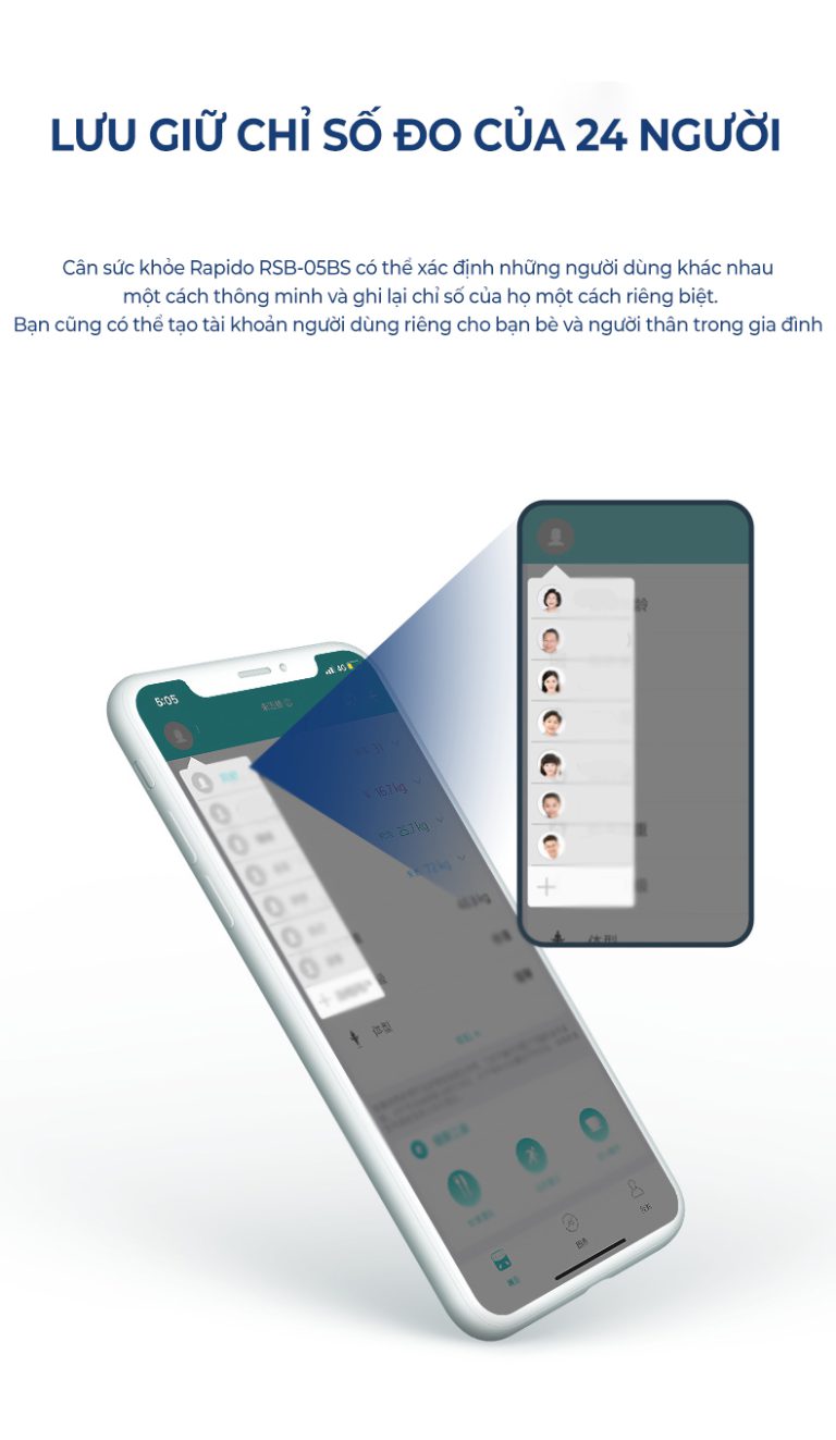 Cân sức khỏe Rapido RSB-05BS Cân sức khỏe Rapido RSB-05BS