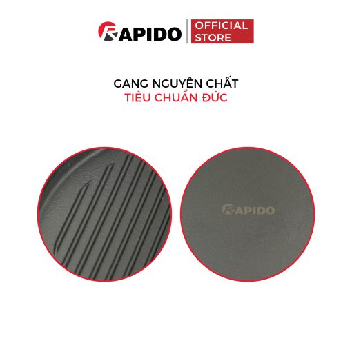 Chảo gang nướng Rapido RG28-RF tròn Chảo gang nướng Rapido RG28-RF tròn